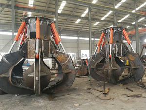 Populaire grue corde à clapet hydraulique <span class=keywords><strong>Orange</strong></span> <span class=keywords><strong>Peel</strong></span> saisir seau moteur en acier inoxydable télécommande sans fil pour ferraille pour 5t - Product Image 6