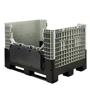 Plastic Crates 4 Way Entry Type Folding Crates Box Plastic Pallets Shipping Crates