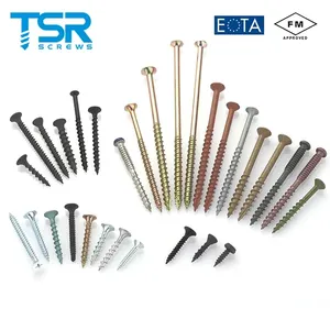 Vis auto-perceuses Torx en acier pour bois, panneaux de particules, plâtre et cloisons sèches, noires, pour toiture bimétallique - Product Image 1