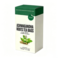 Sachets de thé à la racine d'Ashwagandha OEM ODM, certifiés GMP ISO22000, 20 unités, 40g, sachet refermable, sans caféine