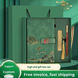 New Chinese Creative <b>Gift</b> Set A5 Faux Leather Fillable Notebook for Chinese New Year & Christmas Business <b>Gift</b> - Product Image 5