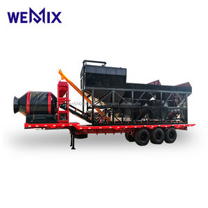 YHZM500 Planta de dosificación de hormigón premezclado móvil JZM500 Equipo de línea de producción de mezclador de hormigón de tambor - Product Image 1