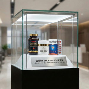 Extrait d'huile de krill antarctique naturel, haute teneur en oméga-3 (EPA+DHA) + phospholipides + astaxanthine, aliment santé liquide pour - Product Image 6