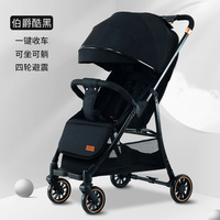Poussette Légère pour Bébé 2025, Landau Compact Premium de Voyage, Pliable à Une Main