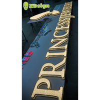 Letras de Canal LED con Diamantes Personalizadas para Restaurantes XDsign, Letrero 3D IPX7 Impermeable, Iluminación Publicitaria Direccional Multicolor