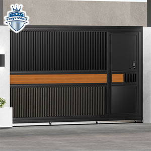 <span class=keywords><strong>Porte</strong></span> coulissante en aluminium de haute qualité, Simple, ironique, clôture de maison, mur de limite, <span class=keywords><strong>ferme</strong></span>, portes d'entrée, conception principale - Product Image 5