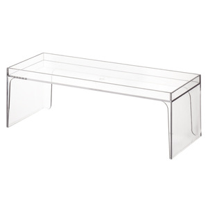 Boîte de rangement transparente Lazy Corner pour cosmétiques, avec tiroir et étagère, pour le rangement du maquillage dans la salle de bain, design à 1 niveau - Product Image 5