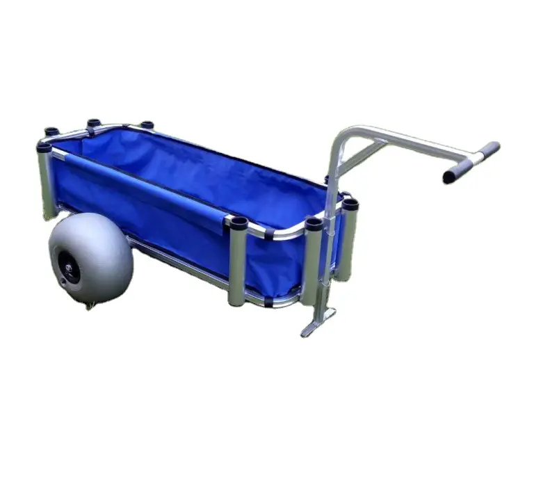 Popular and practica aluminum beach wagon metal beach cart large size Easy to use fishing cart