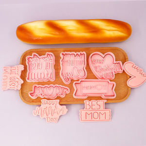 Fête des Mères Série 3D Dessin Animé Biscuit Moule <span class=keywords><strong>Lettre</strong></span> D'amour DIY Argile Animation Imprimé Biscuits Cookie Cutter Outil - Product Image 3