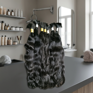 Cabello Humano Virgen Brasileño Remy, Liso y Rizado, a Granel, Crudo, con Doble Trama a Máquina, 100 Gramos, Todos los Colores - Product Image 2