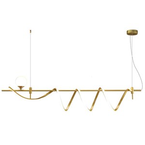 Lámpara Colgante de Diseño Minimalista Posmoderno Nórdico, Lámpara de Tira Larga Creativa Única para Restaurante, Lámparas Colgantes - Product Image 4