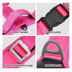 HanYangOEMカスタムプレミアムY字型ドッグハーネス高級ネオプレンノープルペット犬ハーネス、カスタマイズ可能な反射ロゴ付き - Product Image 5