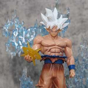 Figura de <span class=keywords><strong>Anime</strong></span> de Goku Super Saiyan de 33 cm con Cabezas Intercambiables, Modelo de Acción de PVC Japonés Coleccionable para Exhibición - Product Image 5