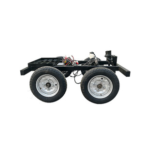 A buon mercato cinese 48V 850W auto a guida autonoma 1000M ROS telecomando elettrico ATV UTV camion EV auto telaio a quattro ruote con 350-10 ruote - Product Image 4