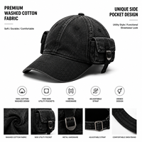 Casquette de baseball multi-poches de style cyberpunk, streetwear Harajuku, darkwear, équipement tactique, de qualité supérieure