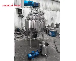 1T SS316 vacuum homogenizing mixing tank for CMC