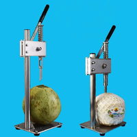 Gemakkelijke groene kokosnoot snijpers, opener, machine voor het openen van verse kokosnoten, grote capaciteit kokosnootmachine, sapcentrifuge