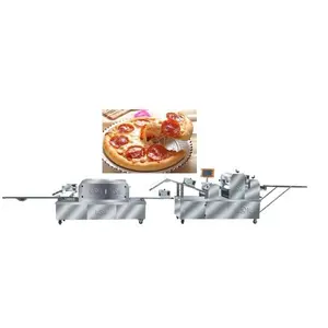 Máquina cortadora de masa de pizza automática, línea de producción de base de pizza para productos en masa
