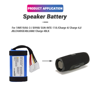 Thay thế phí 4 loa không dây pin <span class=keywords><strong>Li</strong></span>-<span class=keywords><strong>ion</strong></span> 3.7V 10200mAh 1inr19/66-3 id998 SUN-INTE-118 Pin cho J B L phí 4J - Product Image 3