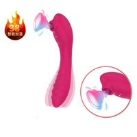 10-Gang Elektrischer Heiz-Saugnapf & G-Punkt Vibrator, Klitoris-Stimulator Massagegerät, Weibliches Erwachsenen-Lustspielzeug