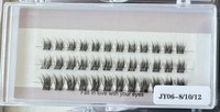 Extensions de cils en grappes DIY, faites à la main, réutilisables, imperméables, 3D, style naturel, service OEM/ODM, cils