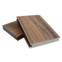 Revêtement de terrasse en WPC co-extrudé résistant à la pluie et antidérapant, revêtement de sol en stratifié bois-plastique, revêtement de terrasse en composite bois gaufré