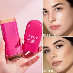 Base de Maquillaje en Barra Impermeable de Larga Duración con Cobertura Total en Inglés, Crema en Polvo No Removible para Piel Oscura, Venta Transfronteriza - Product Image 5