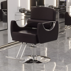 Silla de Barbero Profesional Plegable con Elevación, Reposapiés Ajustable, Bomba Hidráulica de Alta Resistencia, Diseño Moderno, Cuero Sintético - Product Image 5