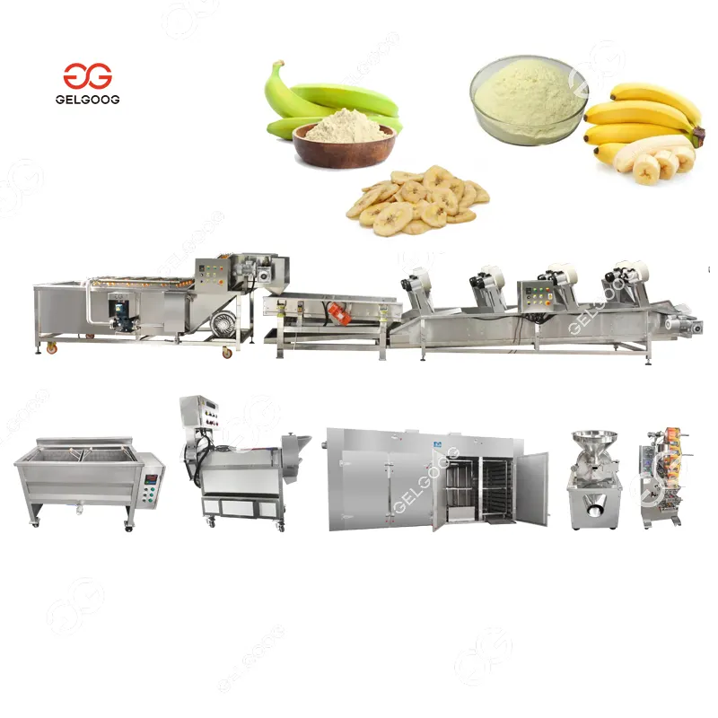 מזון תעשייתי ג 'ל 500 kg/h באופן אוטומטי לחלוטין קמח ביצוע תהליך אבקת בננה