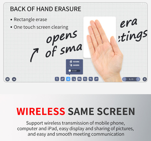 กระดานประชุมวิดีโออัจฉริยะ กล้อง 4K ไมโครโฟนแบบอาร์เรย์ ลดเสียงรบกวนด้วย AI ระบบคู่ รองรับ Android และ <span class=keywords><strong>Windows</strong></span> ใช้งานร่วมกับ Team Zoom สำหรับสำนักงาน - Product Image 4