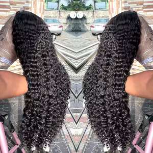 Peluca de Cabello Humano Natural Vietnamita con Frente de Encaje, Estilo Ondulado, sin Pegamento, con Frontal, al por Mayor - Product Image 1