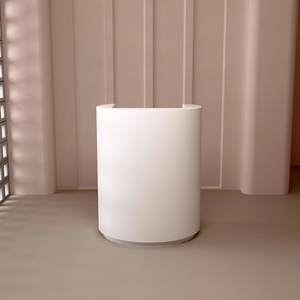 Meja Resepsionis Lengkung Kecil untuk Salon Kuku dan Rambut, Meja Kasir Bundar Khusus - Product Image 2