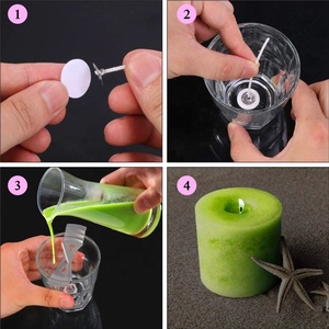 Vente en gros 2.6cm <span class=keywords><strong>bougie</strong></span> chauffe-plat <span class=keywords><strong>mèche</strong></span> en aluminium coquille coton mèches pour <span class=keywords><strong>faire</strong></span> des bougies - Product Image 4