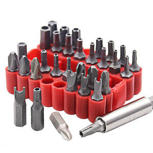 Extensión magnética roja para <span class=keywords><strong>destornillador</strong></span> eléctrico, soporte de brocas S2 T20h, juego de brocas de seguridad torx, 33 unidades - Product Image 3