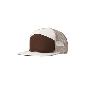 New 7-Panel Trucker Mesh Baseball <b>Hat</b> Waterproof and Breathable Sports Cap with Shade Sportsman's Image Style - Product Image 5