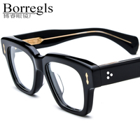 Gafas de Acetato Borregls para Mujer, Diseño de Marca 2026, Montura Cuadrada para Hombre, Lentes Ópticas G-Dragon FELLIN