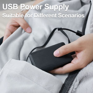 Chal Calefactable USB, Manta Eléctrica Portátil, Plegable y Lavable, 3 Niveles <span class=keywords><strong>de</strong></span> Calor para Invierno, Uso en Interiores, Oficina, Trabajo y Automóvil - Product Image 3