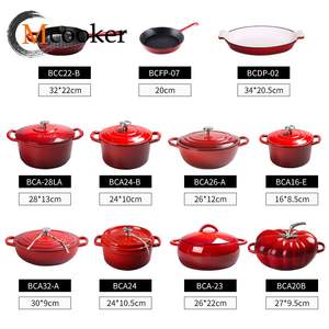 Meilleure qualité ronde l revêtement émaillé en fonte <span class=keywords><strong>cuisine</strong></span> dîner cuisson <span class=keywords><strong>Cuisine</strong></span> Pots à soupe pot à tomates - Product Image 4