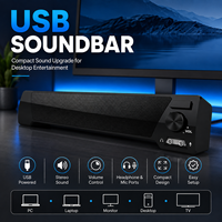 Barre de son pour ordinateur de jeu PC avec logo personnalisé, puissante, filaire, USB