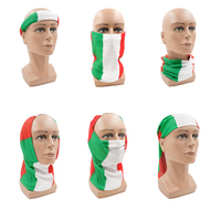 Logo personnalisé en gros Mexique Palestine Équipement de moto Masque facial Cou Pays Drapeau Cyclisme Polyester Tube Bandana