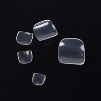 100 pièces/boîte – Faux ongles en gel souple ABS, forme carrée, style français, à tête plate et arrondie, couvrance totale