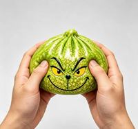 Woti Jumbo Grinch Dumpling Squishy Toy Halloween Christmas Glitter Jelly Blind Box Hadiah Promosi