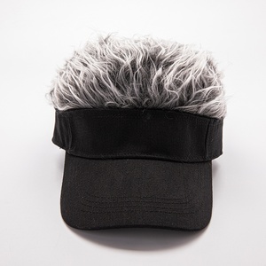 <span class=keywords><strong>Visera</strong></span> para el Cabello, Gorra de Béisbol con Pelo Sintético para <span class=keywords><strong>Hombre</strong></span>, Novedosa, con Púas, Ajustable, Regalo Divertido - Product Image 2