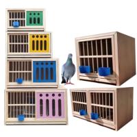 Cage d'élevage pour pigeons en bois écologique de haute qualité avec paniers, mobilier pour animaux de compagnie pour les propriétaires