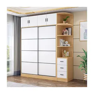 Grosir geser kabinet lemari set-Harga Pabrik Lemari Penyimpanan Furnitur Rumah Desain Modern Kustom untuk Pakaian