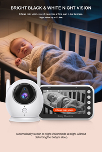 Anicebb Support de Moniteur Bébé Haute Qualité Prix Usine 4,3 Pouces Audio Bidirectionnel Lecteur de Musique Vision Nocturne Berceuses Alimentation - Product Image 3