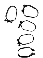 Colliers de serrage ovales réglables en acier pour filtre à air, avec finition zinc, support personnalisé OEM, pièces de moteur
