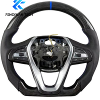Volant en cuir véritable pour BMW G20 G30 G21 G80 G16 G32 G82 G87 G90 G01 G60 G22 G05 G26 330i M340i 530e 540i {sans airbag}