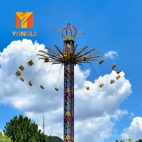Équipement de parc d'attractions pour adultes : Tour Volante de 15m, Manèges et Attractions de Fête Foraine à Vendre