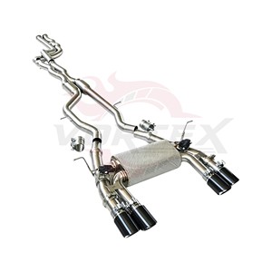 Vortex Stainless Steel 304 Mirror Polished Equal Length Exhaust for M2 Competition F87 S55 Catback Valvetronic High - Product Image 2